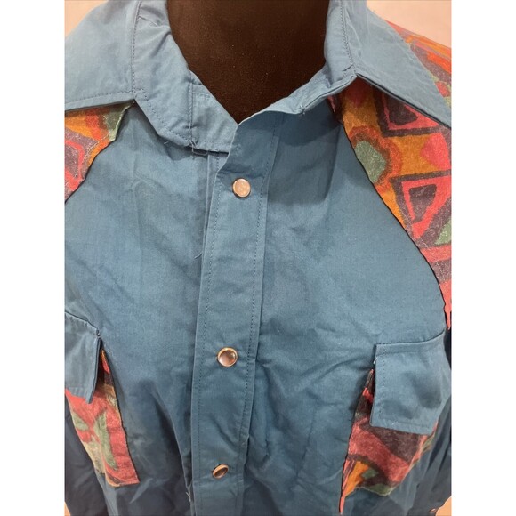 Men’s Custom western long sleeve button down shirt Large New Cowboy Rodeo - Picture 3 of 11